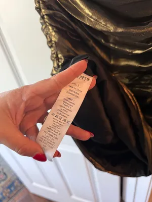 House of CB Ilaria Bro dress gold bronze ruched‎ off shoulder dress thumbnail 4