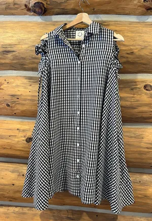LILI SIDONIO Mini Gingham Shirt Dress thumbnail 5