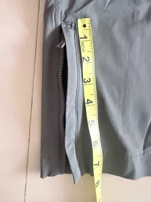 Alo Yoga Flip It Trouser Dark Cactus Check The Measurements Pocket Zipper thumbnail 6
