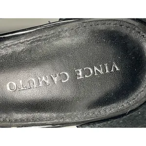 Vince Camuto Women's Black Patent Pointed Toe Block Heels d'Orsay Pumps Sz 7.5 thumbnail 8