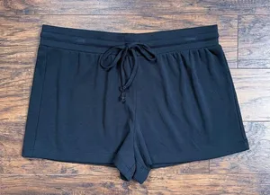 Madewell • MWL Breeze Drawstring Shorts lounge pj pajama knit True Black thumbnail 3