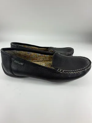 Eastland Daytona Black Leather Driving Loafers Comfort Moc Flats‎ Women’s 7 thumbnail 3