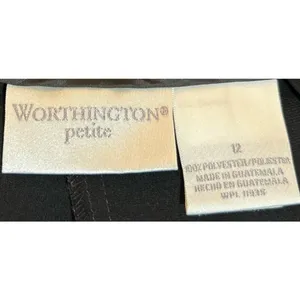 Worthington Petite Women's Black Dress Pants Side Pockets Size 12 thumbnail 5