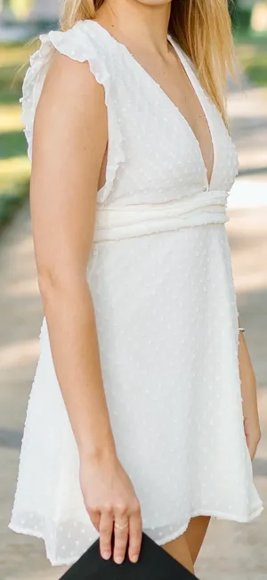 Lucy in the Sky Cream Mini Dress thumbnail 2