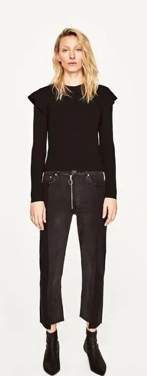 ✨ Sweat Shirt With Shoulder Frill✨ thumbnail 1
