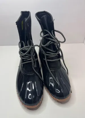 Sporto 'Dakota Peeble'Black Snow Boots Size 7M thumbnail 1