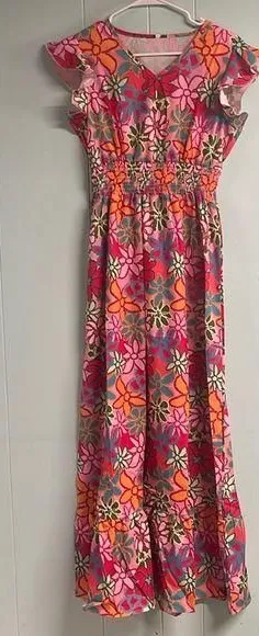 NWOT bright floral dress thumbnail 1