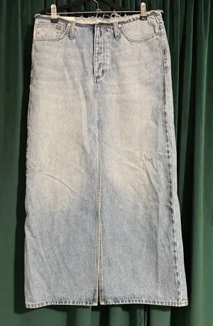 Abrand 99 Maxi Denim Skirt Size 26 Blue thumbnail 1