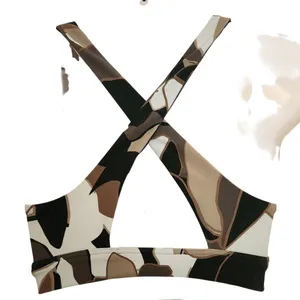 Offline By Aerie Camo Real Me Stretch Medium Support Ruched Sports Bra Medium thumbnail 4
