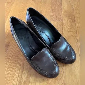 White Mountain Wedge Platform Shoes Brown Size 6 thumbnail 2