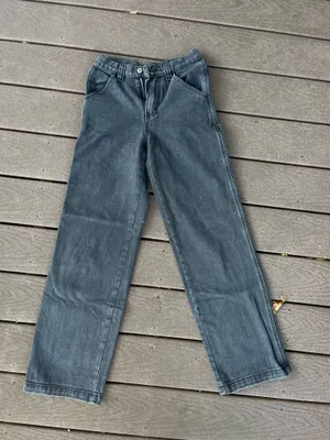 J Galt Brandy Melville Cargo Jeans Black thumbnail 1