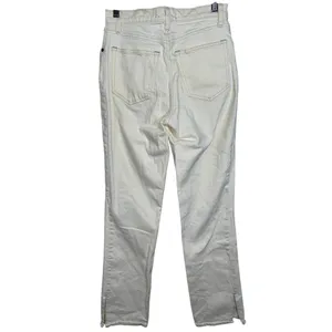 Abercrombie & Fitch 90s Straight Ultra High Rise Cream Off White Jeans Size 26 2 thumbnail 3