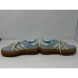 Adidas Gazelle Bold Platform Sneaker Light Blue Cream Gum Women Size 6.5 thumbnail 11