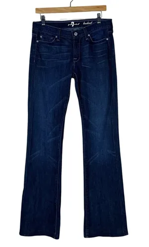 7 For All Mankind Bootcut Jeans Dark Wash Denim Indie Sleaze Size 28 thumbnail 1