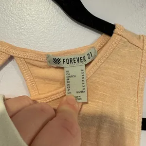 Light pink open twist back‎ forever 21 workout top thumbnail 2