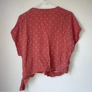 Madewell Dolman Sleeve Wrap Blouse with Tie Front thumbnail 3