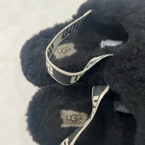 UGG Black Fluff Yeah Slingback Slippers Size 9 US thumbnail 3
