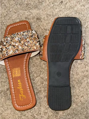 Sparkle slides Brown Size 6 thumbnail 2