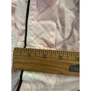 Victoria's Secret‎ Pink Plaid Pajama Shorts Gold Metallic Trim Women's Medium thumbnail 7