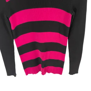 Lauren Ralph Lauren Size Medium Emo Preppy Y2k Striped‎ Turtle Neck Sweater thumbnail 5