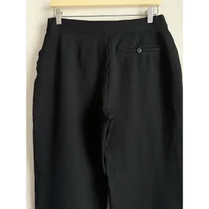 SPANX The Perfect Pant Wide Leg Black Ponte Knit Pull On Pants Size L Minimalist thumbnail 7