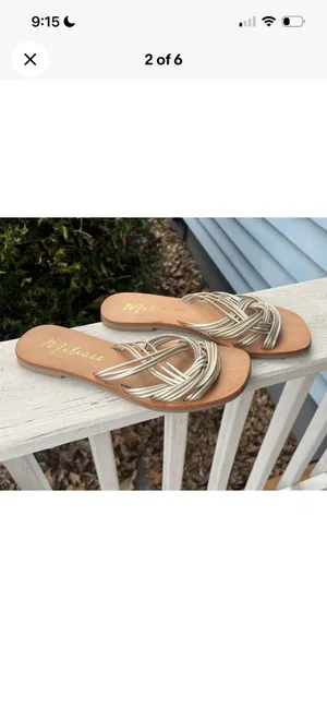 Matisse Tate Gold Sandals size 7M thumbnail 2