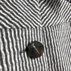 Zara wool retro jacket with big buttons gray and black pattern, wide sleeves M thumbnail 15
