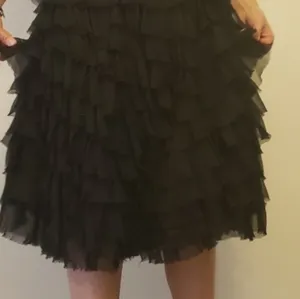 BCBG MaxAzria strapless silk fringe gown thumbnail 3