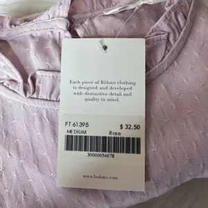 Bohme Ruffle Short Sleeve Top in Rose Size Small thumbnail 14