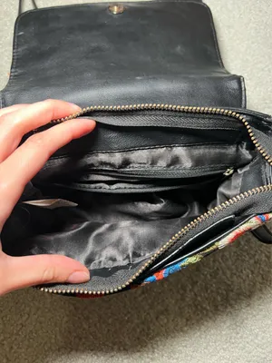 Lulus Petal Lined Path Black Embroidered Purse thumbnail 7