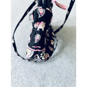 Vera Bradley Pink Elephants Retired Convertible Shoulder Crossbody Handbag Purse thumbnail 6