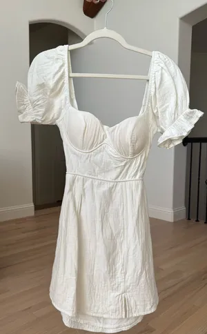 American Threads Dress White Mini thumbnail 1