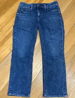 Silver Jeans‎ Co Suki Capri Dark Wash Curvy Fit Denim Jeans Size W31 x L23.5 thumbnail 1