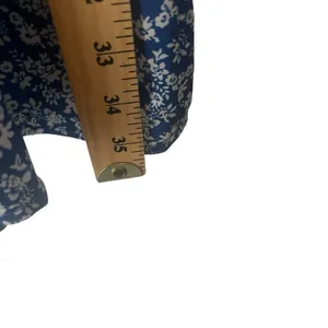 L.I.A Love‎ Is All Women's Size Small Blue Floral Tie Back Satin Slip Dress thumbnail 6