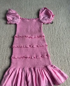 katie j nyc pink dress teen/kids size large thumbnail 1