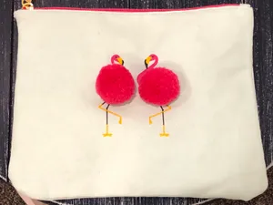 Flamingo Retro  Make Up Bag thumbnail 3