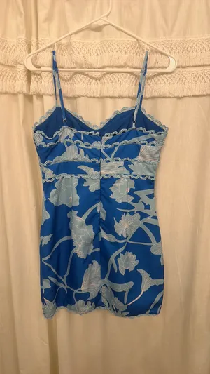 Vestique Blue Dress Floral thumbnail 2