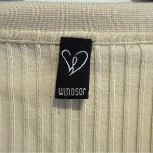 Windsor Cream Ribbed Long Sleeve Top thumbnail 3