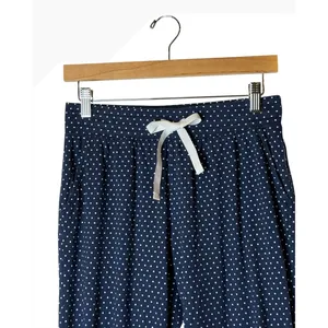 Gap Love by Gap Pajama Pants Women Small Navy Blue Polka Dot Loungewear Joggers thumbnail 4