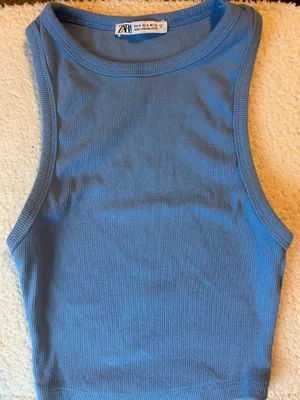 Zara blue top thumbnail 1