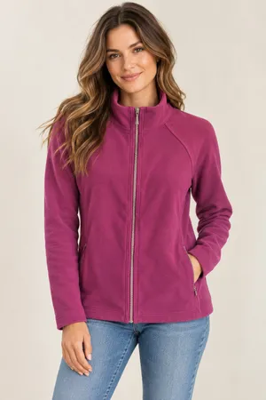 Tommy Bahama purple full zip sweatshirt Medium preppy vacation thumbnail 1
