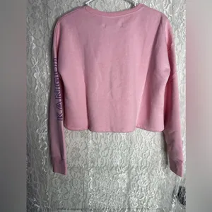 Kangol pink cropped crewneck sweater Size M thumbnail 6