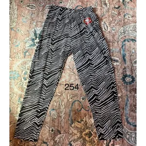 Zubaz NFL Unisex San Francisco 49ers Zebra Outline Comfy Pants M thumbnail 2