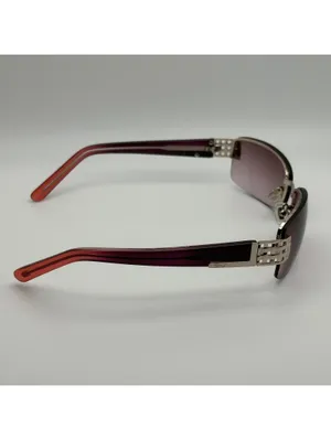 Fossil Women's Rimless Sunglasses with Purple Gradient Lenses and Ombre Arms thumbnail 10