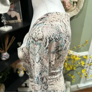 AFRM X Nordstrom Snake Skin Print Cut Out Bodysuit Size M thumbnail 7