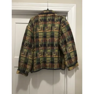 Carolina Colours Womens Blazer Jacket Multicolor Aztec Buttons Pockets Plus 2X thumbnail 6