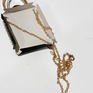 Gold & Silver Tone Modernist Necklace Jewelry NEW thumbnail 2