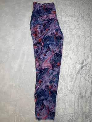 lululemon athletica Purple & Red Abstract Brushstroke Leggings thumbnail 7