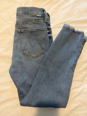 MOTHER Denim the tomcat ankle fray in color kitty corner thumbnail 4
