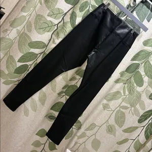 Hollister Black Faux-Leather Leggings thumbnail 3
